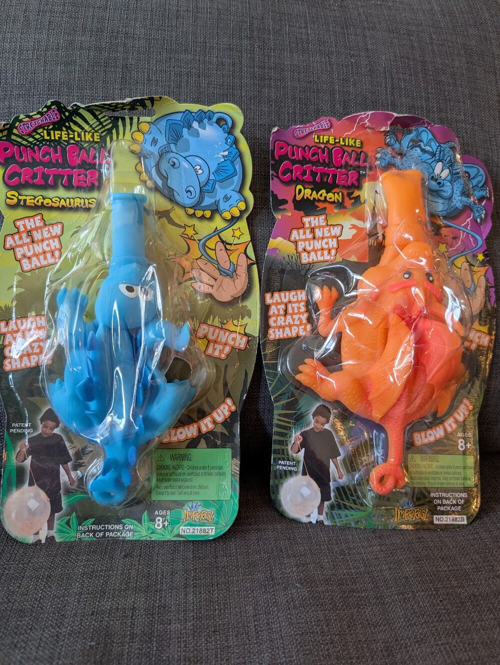 Punch Ball Critters Dinosaur & Dragon!